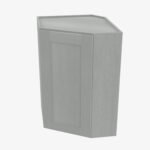 AN-WDC274215 Single Door Cabinets 27 Inch Wall Diagonal Corner Cabinet | Nova Light Grey Shaker