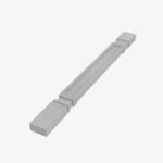 AN-POLE75-W342 Half Decor Leg including WF3 | TSG  Nova Light Grey Shaker