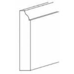AW-BM4-1/2-5/8 Base Board Moulding | TSG  Ice White Shaker