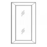 PR-W2712BGD Wall Glass Door with No Mullion and with Clear Glass | TSG  Petit Brown
